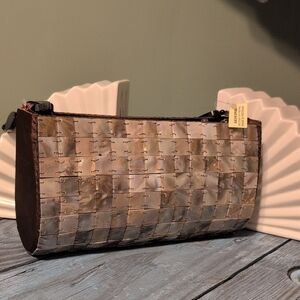 Mother of Pearl Clutch Stylish Vietnam Zipper 9 x 5 Purse Small